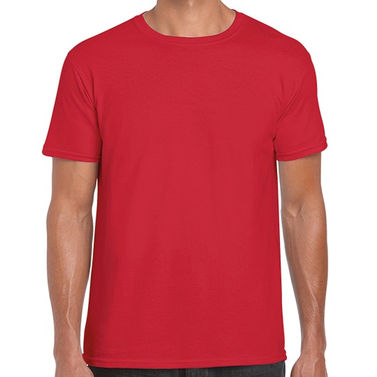 T-shirt Klasyczny Bawelniany z Poliestrem G64000 - Red