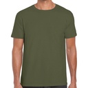 T-shirt Klasyczny Bawełniany z Poliestrem G64000 - Military Green