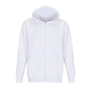 Bluza Rozpinana Unisex Bawelniana z Recyklingowanym Poliestrem L03812 - White