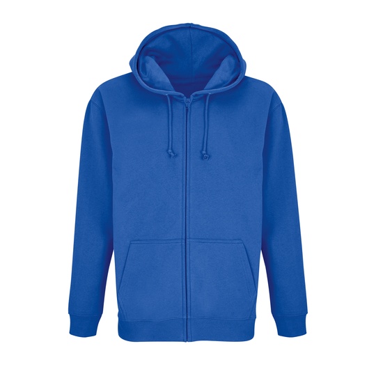 Bluza Rozpinana Unisex Bawelniana z Recyklingowanym Poliestrem L03812 - Royal Blue 241