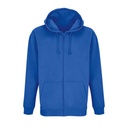 Bluza Rozpinana Unisex Bawelniana z Recyklingowanym Poliestrem L03812 - Royal Blue 241