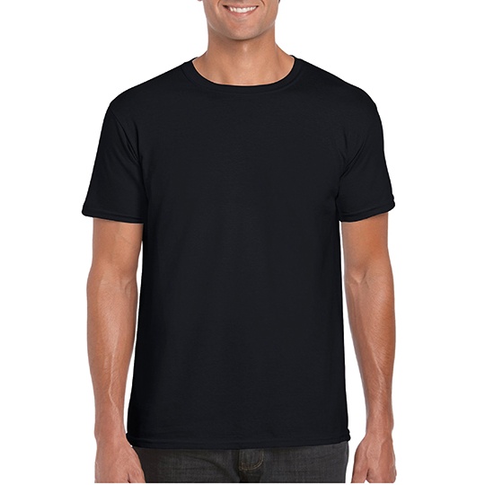 T-shirt Klasyczny Bawelniany z Poliestrem G64000 - Black