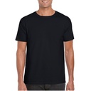 T-shirt Klasyczny Bawełniany z Poliestrem G64000 - Black