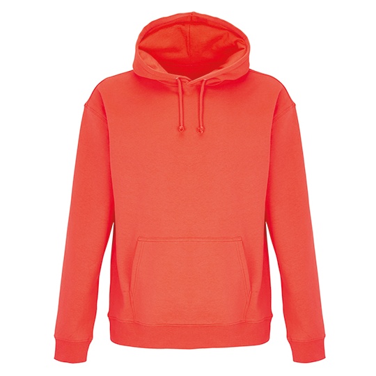 Bluza Unisex Z Kapturem Organiczna Bawelna Recykling L03815 - Pop Orange