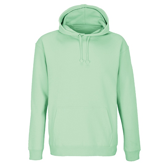 Bluza Unisex Z Kapturem Organiczna Bawelna Recykling L03815 - Frozen Green