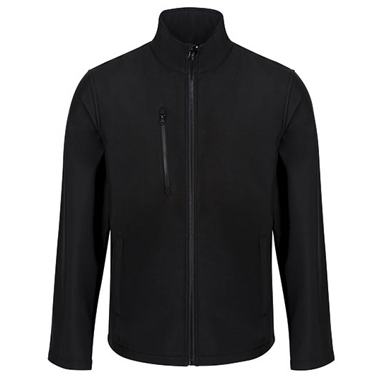Kurtka Softshell 3-warstwowa Ocieplana RG610 - Black & Black