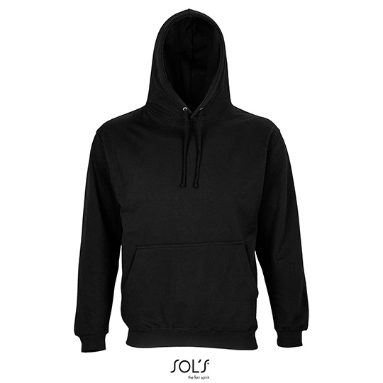 Bluza Unisex Z Kapturem Organiczna Bawelna Recykling L03815 - Black