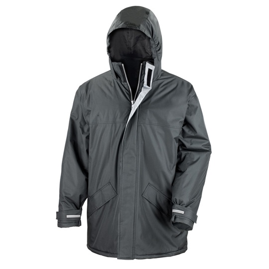 Parka Długa Wodoodporna Zimowa RT207 - Black