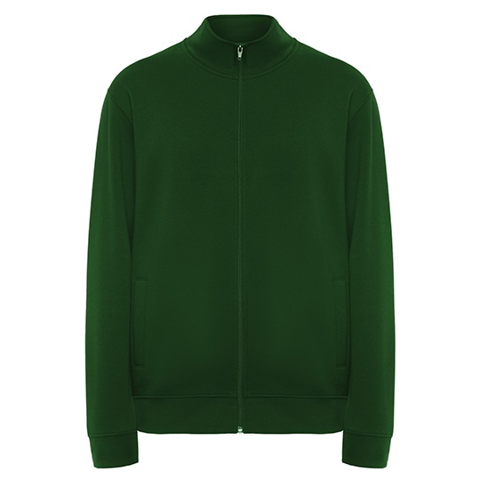 Bluza Zapinana z Kapturem ze Stojka Bawelniana Poliestrowa RY6439 - Bottle Green 56