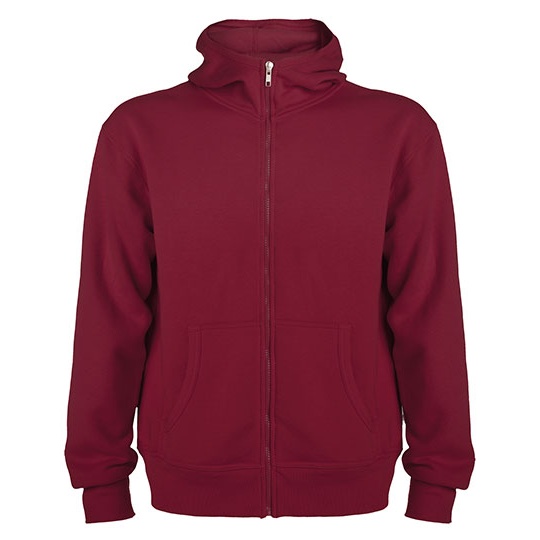 Bluza z Kapturem na Zamek Czesana Podszewka RY6421 - Garnet Red 57