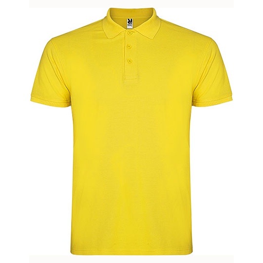 Koszulka Polo Męska Pique RY6638 - Yellow 03