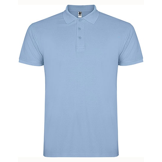 Koszulka Polo Męska Pique RY6638 - Sky Blue 10