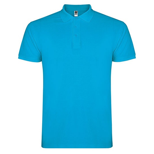 Koszulka Polo Męska Pique RY6638 - Turquoise 12