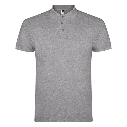 Koszulka Polo Meska Pique RY6638 - Heather Grey 58