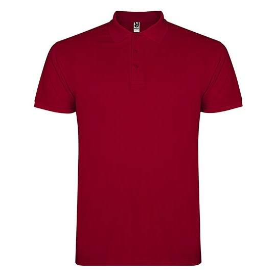 Koszulka Polo Męska Pique RY6638 - Garnet Red 57