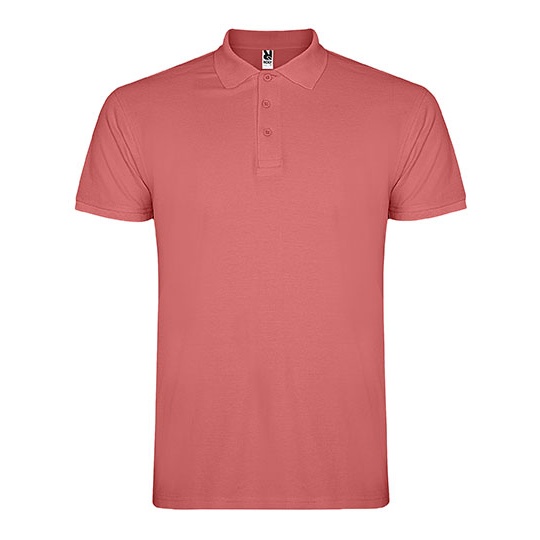 Koszulka Polo Meska Pique RY6638 - Chrysanthemum Red 262