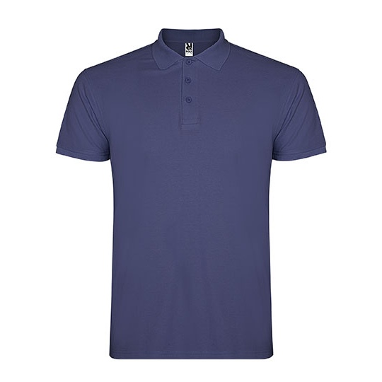 Koszulka Polo Meska Pique RY6638 - Denim Blue 86