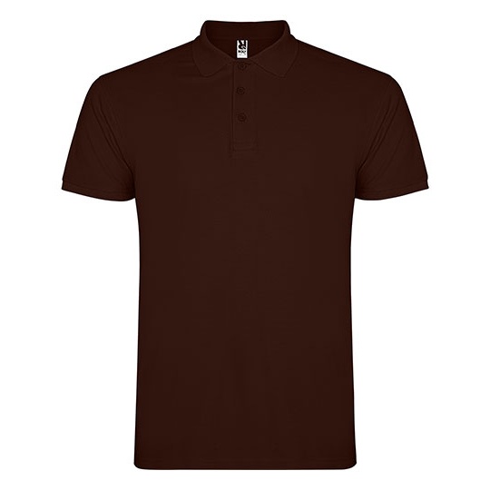 Koszulka Polo Meska Pique RY6638 - Chocolate 87