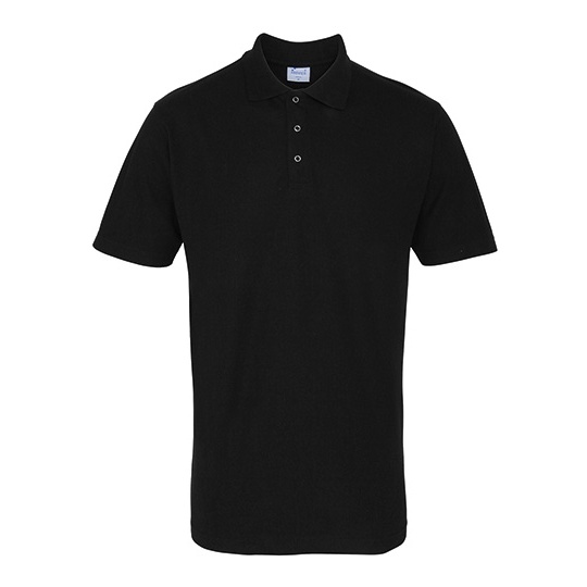 Koszulka Polo Robocza Dlugi Kroj Pika PW610 - Black (ca. Pantone Black C)
