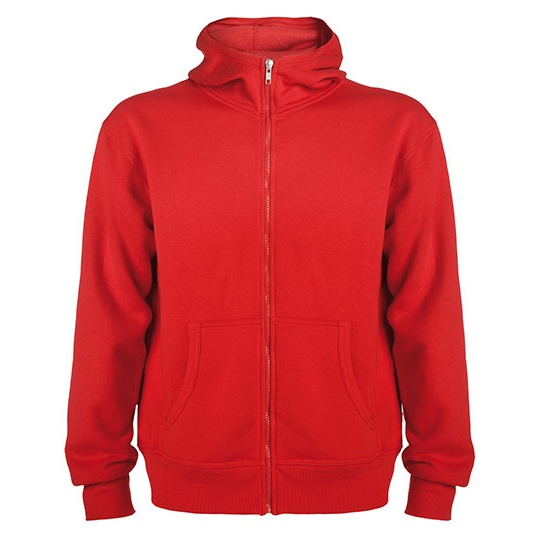 Bluza z Kapturem na Zamek Czesana Podszewka RY6421 - Red 60