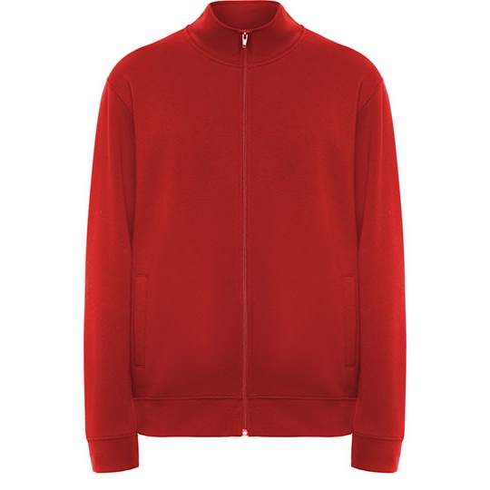 Bluza Zapinana z Kapturem ze Stojka Bawelniana Poliestrowa RY6439 - Red 60