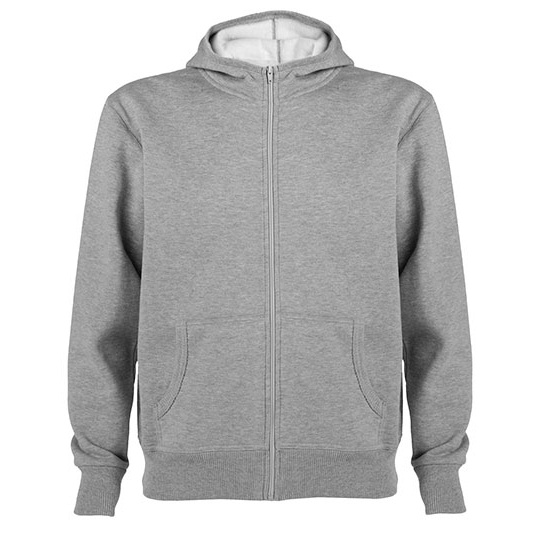 Bluza z Kapturem na Zamek Czesana Podszewka RY6421 - Heather Grey 58