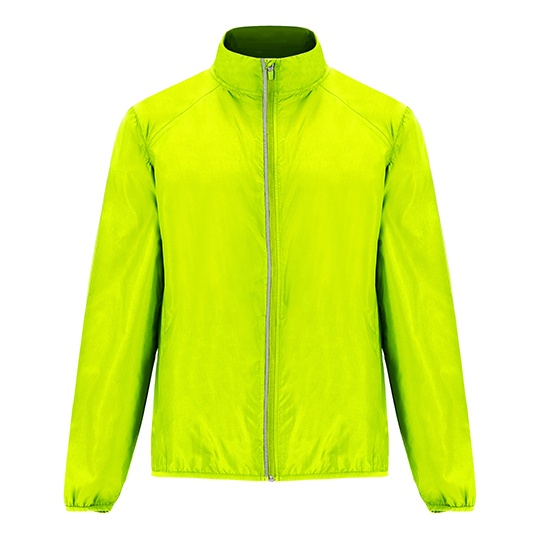 Kurtka Wiatrowka Meska Poliester Ripstop Wiatroodporna RY5050 - Fluor Yellow 221