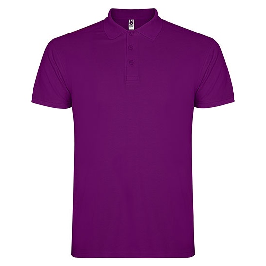 Koszulka Polo Męska Pique RY6638 - Purple 71