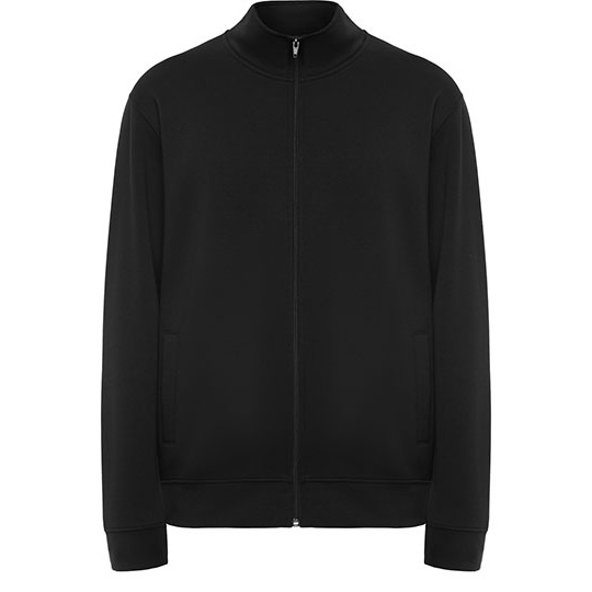 Bluza Zapinana z Kapturem ze Stojka Bawełniana Poliestrowa RY6439 - Black 02