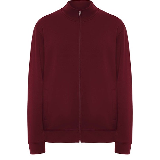 Bluza Zapinana z Kapturem ze Stojka Bawełniana Poliestrowa RY6439 - Garnet Red 57