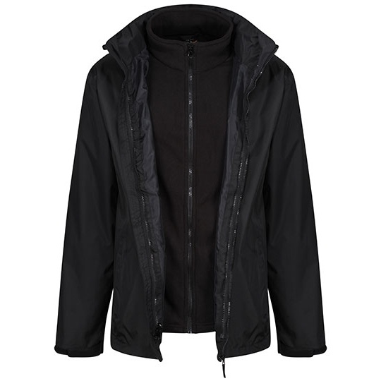 Kurtka Klasyczna Wodoodporna Wiatroszczelna RG150 - Black & Black