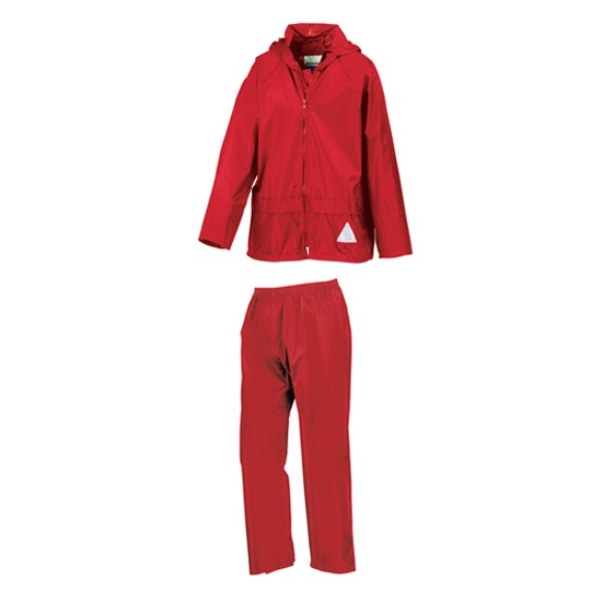 Dzieciecy wodoodporny zestaw kurtka i spodnie RT95J - Red