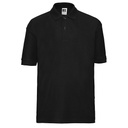 Koszulka Polo Dziecięca Klasyczna Pika Poliester Bawełna Z539K - Black