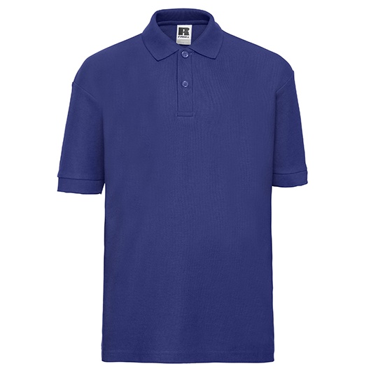Koszulka Polo Dziecieca Klasyczna Pika Poliester Bawelna Z539K - Bright Royal