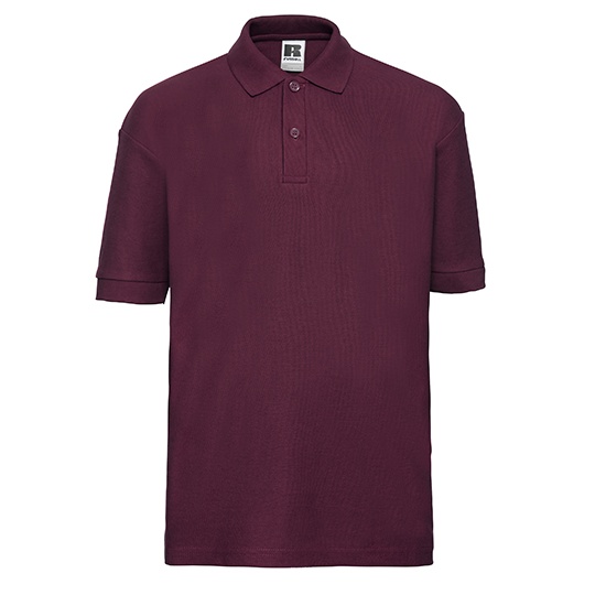 Koszulka Polo Dziecieca Klasyczna Pika Poliester Bawelna Z539K - Burgundy