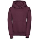 Bluza Klasyczna Czesana Bawełna Z575NK - Burgundy