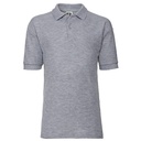 Koszulka Polo Dziecięca Klasyczna Pika Poliester Bawełna Z539K - Light Oxford (Heather)