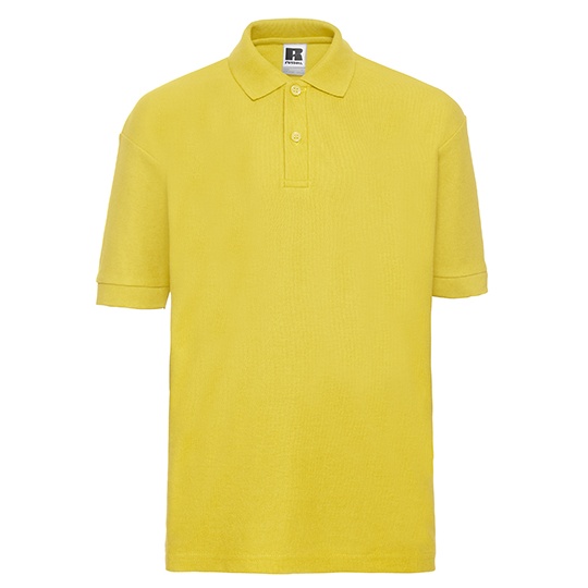Koszulka Polo Dziecieca Klasyczna Pika Poliester Bawelna Z539K - Yellow