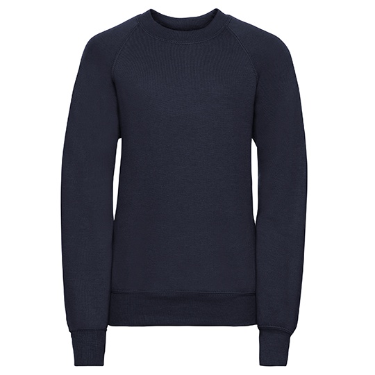 Bluza Klasyczna Czesana Bawelna Poliester Z762K - French Navy