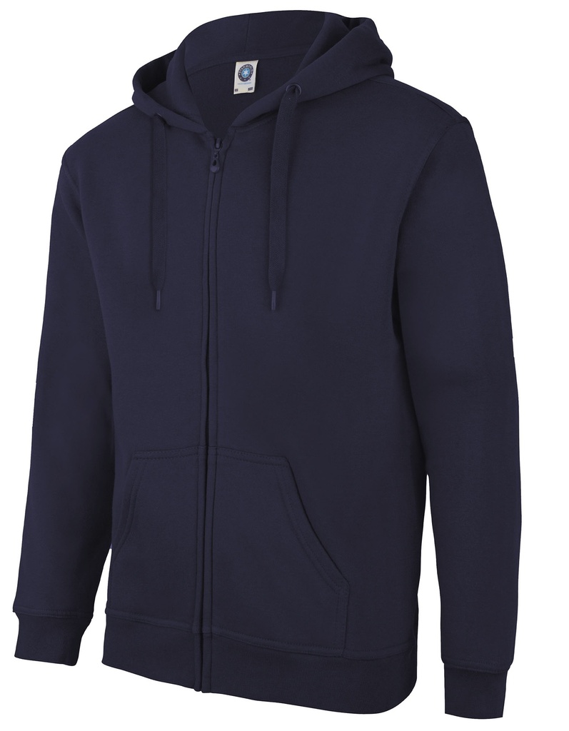 Bluza Rozpinana z Kapturem Bawelniana Czesana SW250 - Deep Black