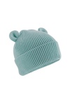 Czapka Dziecięca Beanie Bawełniana Z Uszami CB340A - Dusty Turquoise