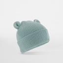 Czapka Dziecieca Beanie Bawelniana Z Uszami CB340A - Dusty Turquoise