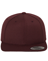 Czapka Snapback Mieszanka Welniana FX6089M - Maroon & Maroon
