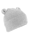 Czapka Dziecięca Beanie Bawełniana Z Uszami CB340A - Cloud Grey