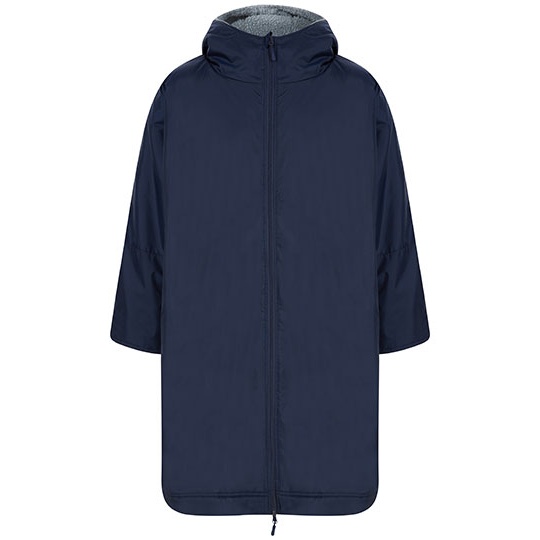 Płaszcz Oversize Wodoodporny Polar FH690 - Navy & Grey (Solid)