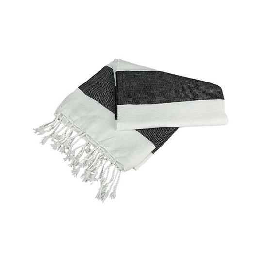 Recznik Hamam Bawelniany AR058 - White & Black