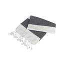 Ręcznik Hamam Bawełniany AR058 - White & Graphite