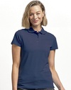 Koszulka Polo Damska Slim Bawełniana Pika E4005F - Deep Pink