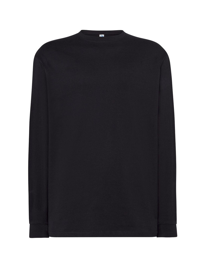 T-shirt męski z długimi rękawem - Black