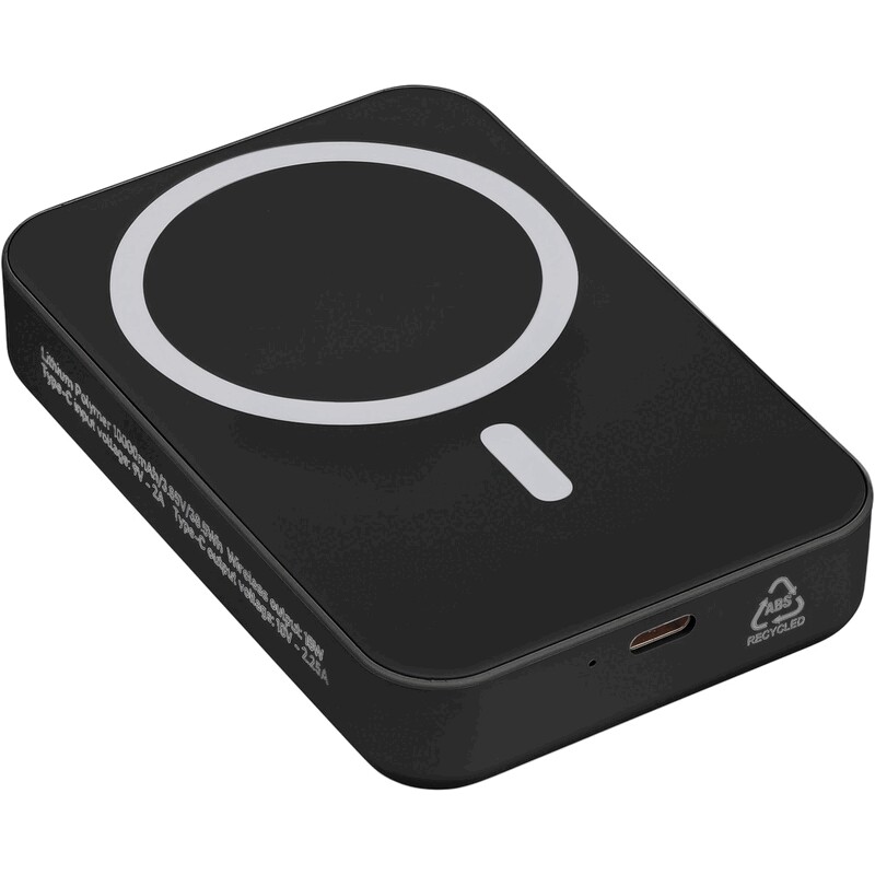 Bezprzewodowy power bank 10000 mAh - czarny